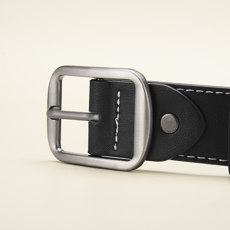 Pin buckle belt for men, young people, Hong Kong style, trendy ins, simple denim belt, unisex, versatile belt pic 5