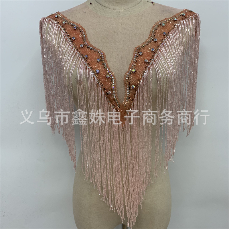 手工流苏领花披肩婚纱礼服服装辅料配件详情3