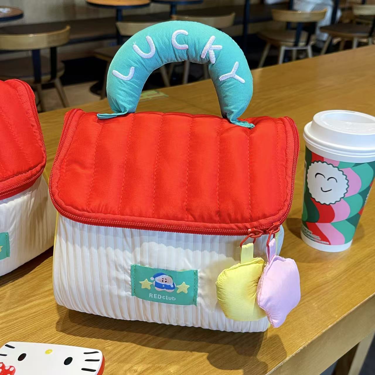 小房子化妆包可爱大容量高颜值手提便携防水旅行收纳包加厚洗漱包详情2