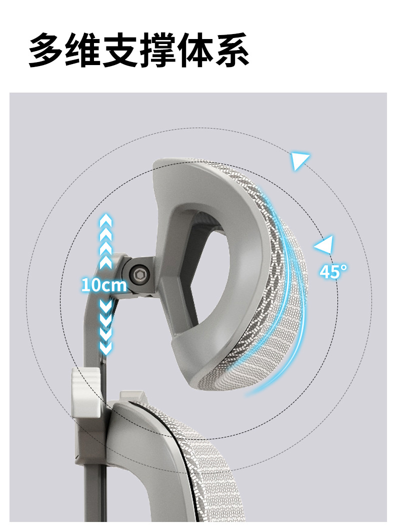 Ergonomic chair, lumbar support computer chair, comfortable home sitting for long periods, gaming chair, reclining office, factory direct sales pic 9