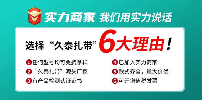 可松式尼龙扎带工厂批发活扣塑料捆绑带扎线可拆卸重复使用束线带2详情3