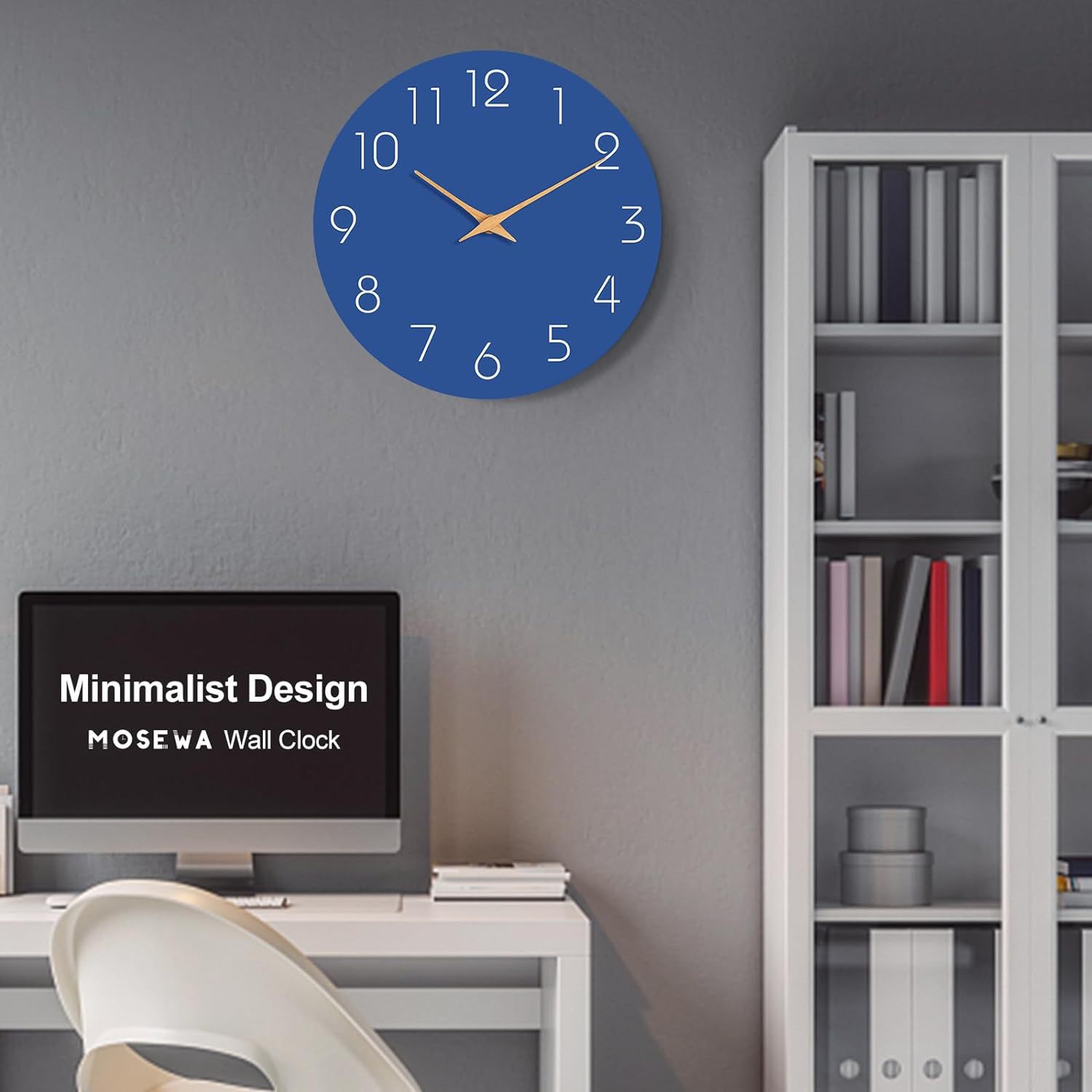 跨境热销简约木质静音挂钟实木指针家用客厅卧室家居装饰壁钟详情7