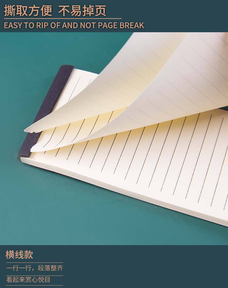Korean creative stationery, tear-off practical notepad, kraft paper portable notepad, TODO plan notes pic 3