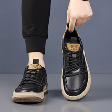 头层牛皮春季新款男士休闲鞋真皮透气男款皮鞋小白鞋板鞋男鞋鞋子详情2