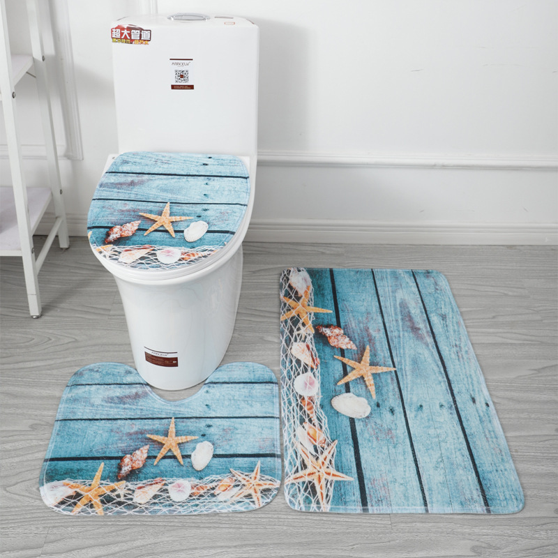 Entrance carpet, absorbent floor mat, thickened door mat, floor mat, staircase anti-slip mat, toilet and bathroom three-piece set in stock for wholesale pic 10