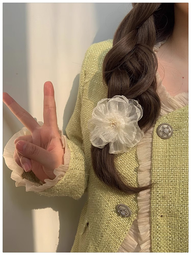 The color is super spring-like ~ Vacation-style large flower hair clip, side clip, new 2024 bangs hair accessory for women pic 27