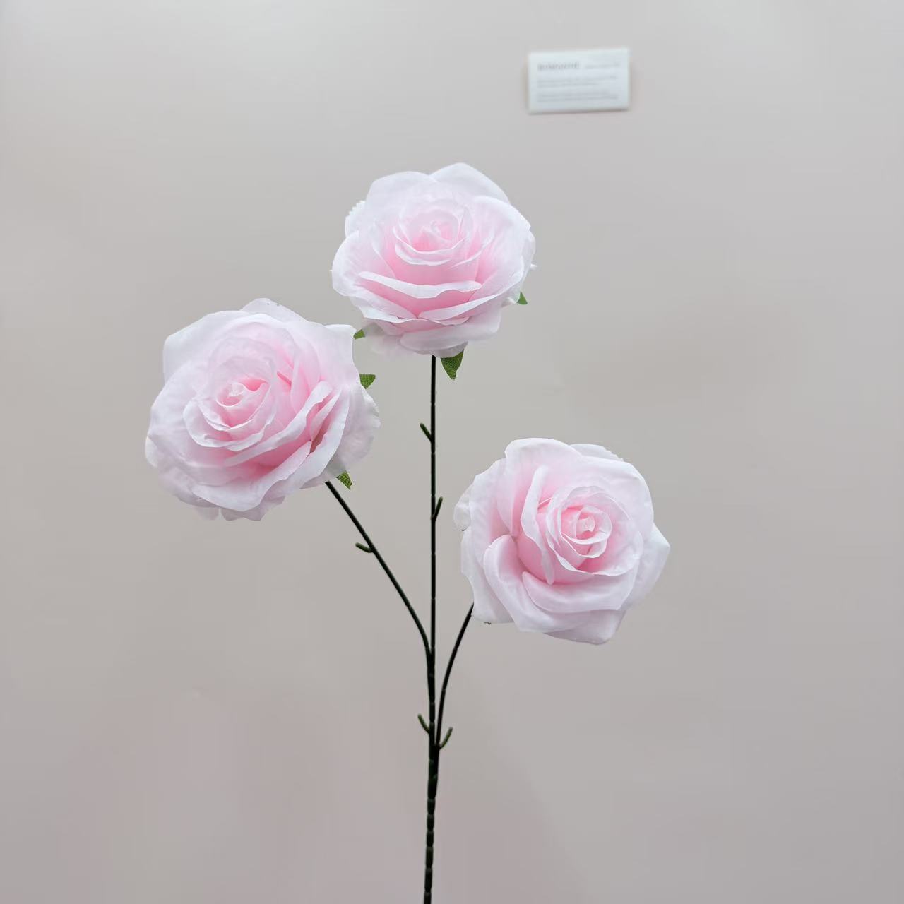 仿真花3头玫瑰花钻石玫婚庆用花仿真玫瑰花假花婚庆地排花艺装饰详情13