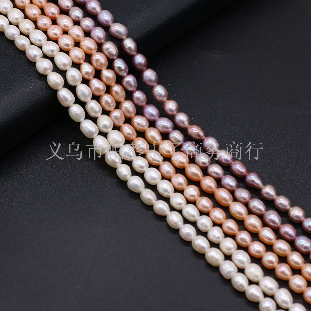 Natural freshwater pearl rice beads, DIY jewelry accessories, handmade jewelry necklaces, wholesale and production pic 8