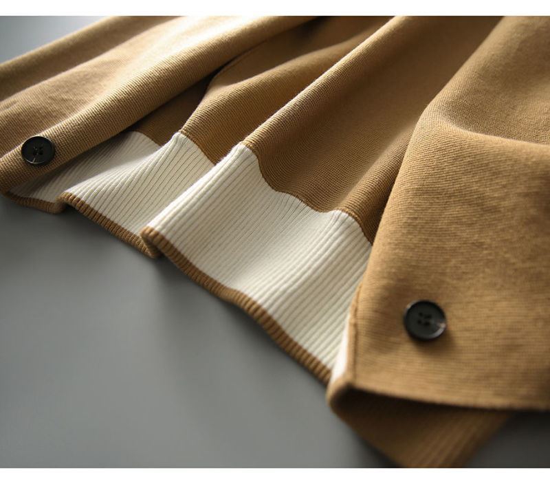 高端精品法式慵懒风秋质显瘦款美丽奴羊毛针织外套+阔腿裤裙套装详情12