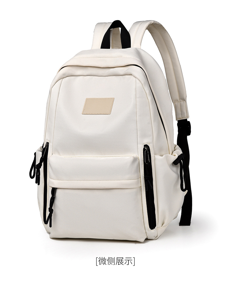 New cross-border casual backpack, simple backpack, fashionable large-capacity backpack for junior high school, high school and college students, women pic 15