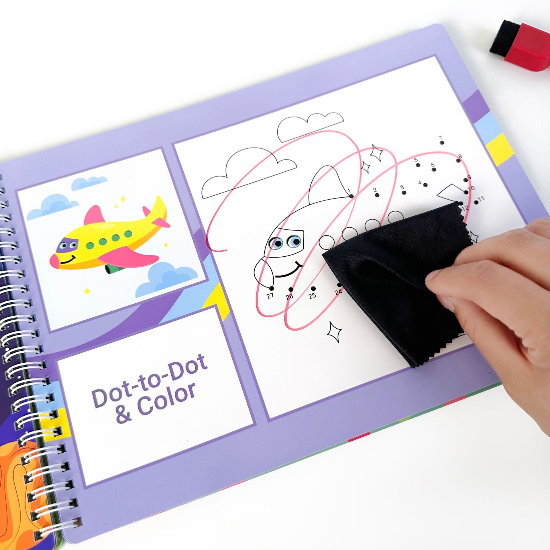 新款跨境儿童手写练习书册学前学习活动可重复使用40页早教玩具书详情12