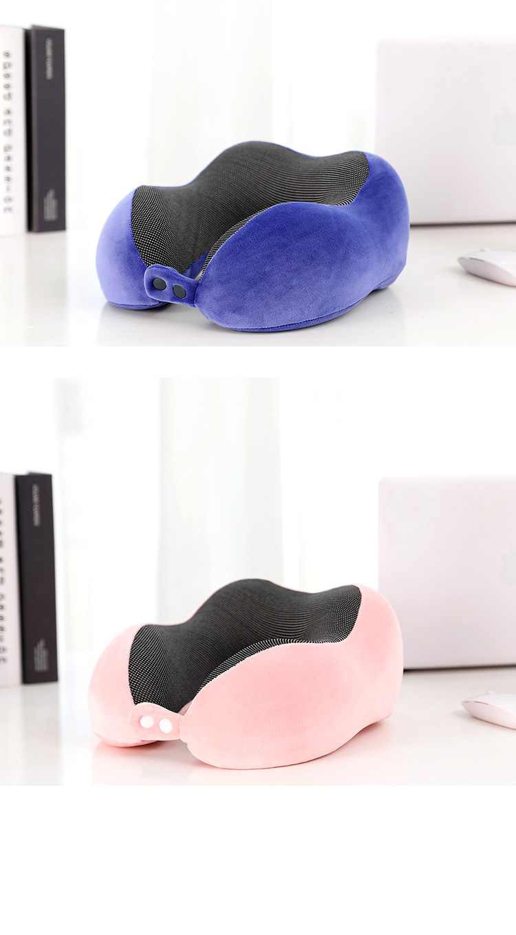 Summer bestselling travel airplane pillow, office prone sleeping space cotton U-shaped adult business neck pillow core pic 13