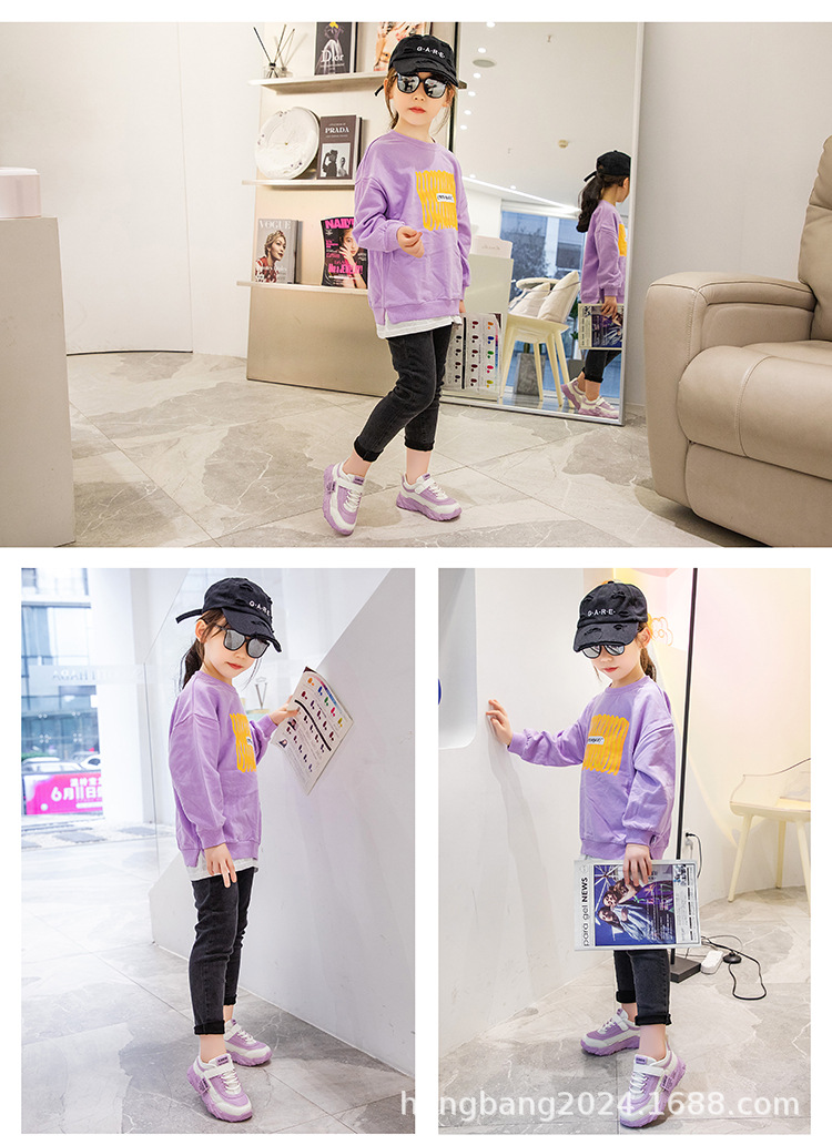 外贸严选儿童运动鞋子女童小白鞋2024新款中大童男童板鞋3-6岁12详情2