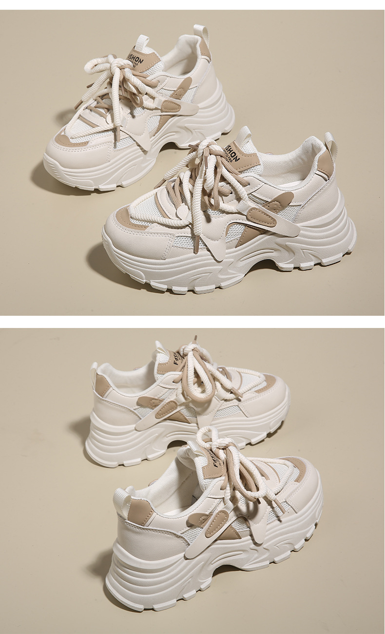 高级感莆田老爹鞋女2024年新款春夏透气显脚小码34软底运动跑步鞋详情27