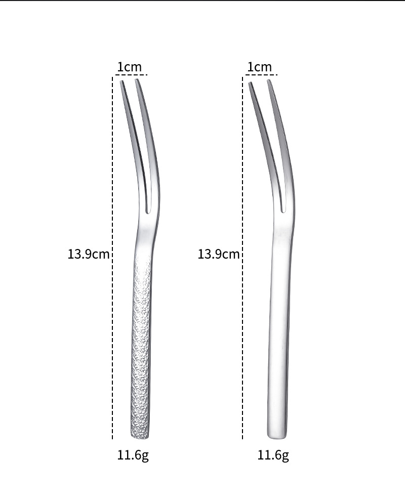 304不锈钢水果叉加长叉齿餐具水果寿司甜品小叉厂家直销蛋糕叉子详情2