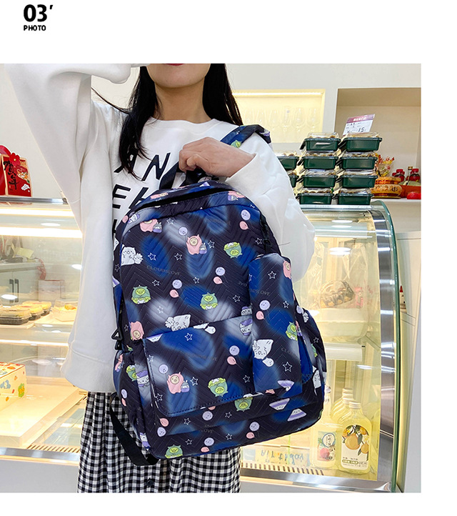 A large-capacity, lightweight backpack for girls in Korean high school, versatile, and a fresh and simple backpack for primary and junior high school students pic 4