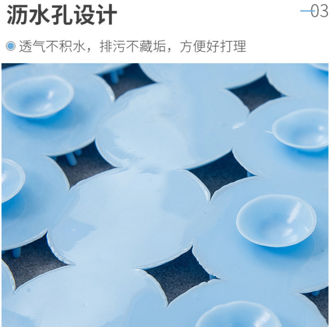 防滑浴室垫LV实色新款水晶带刺洗澡垫按摩垫吸盘卫浴吸盘垫详情4