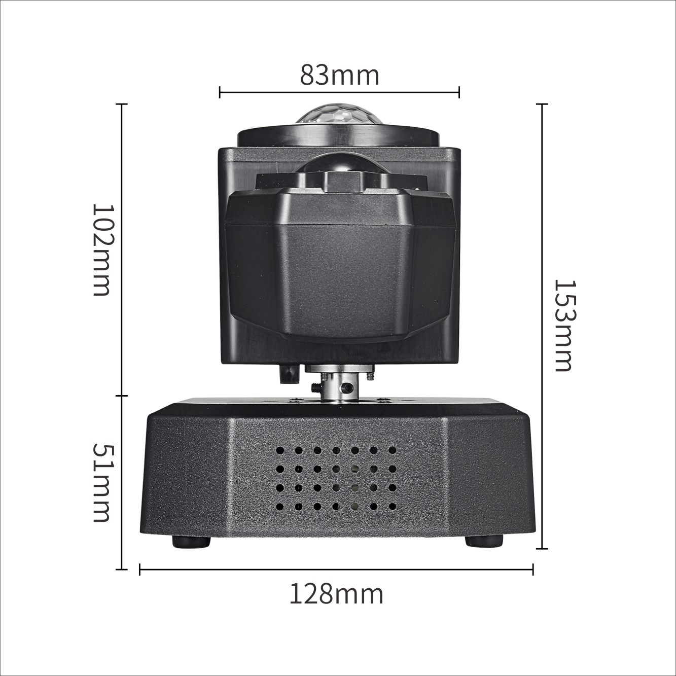 双臂双头光束灯摇头灯旋转激光灯KTV酒吧舞蹈闪光灯效果彩灯跨境详情3