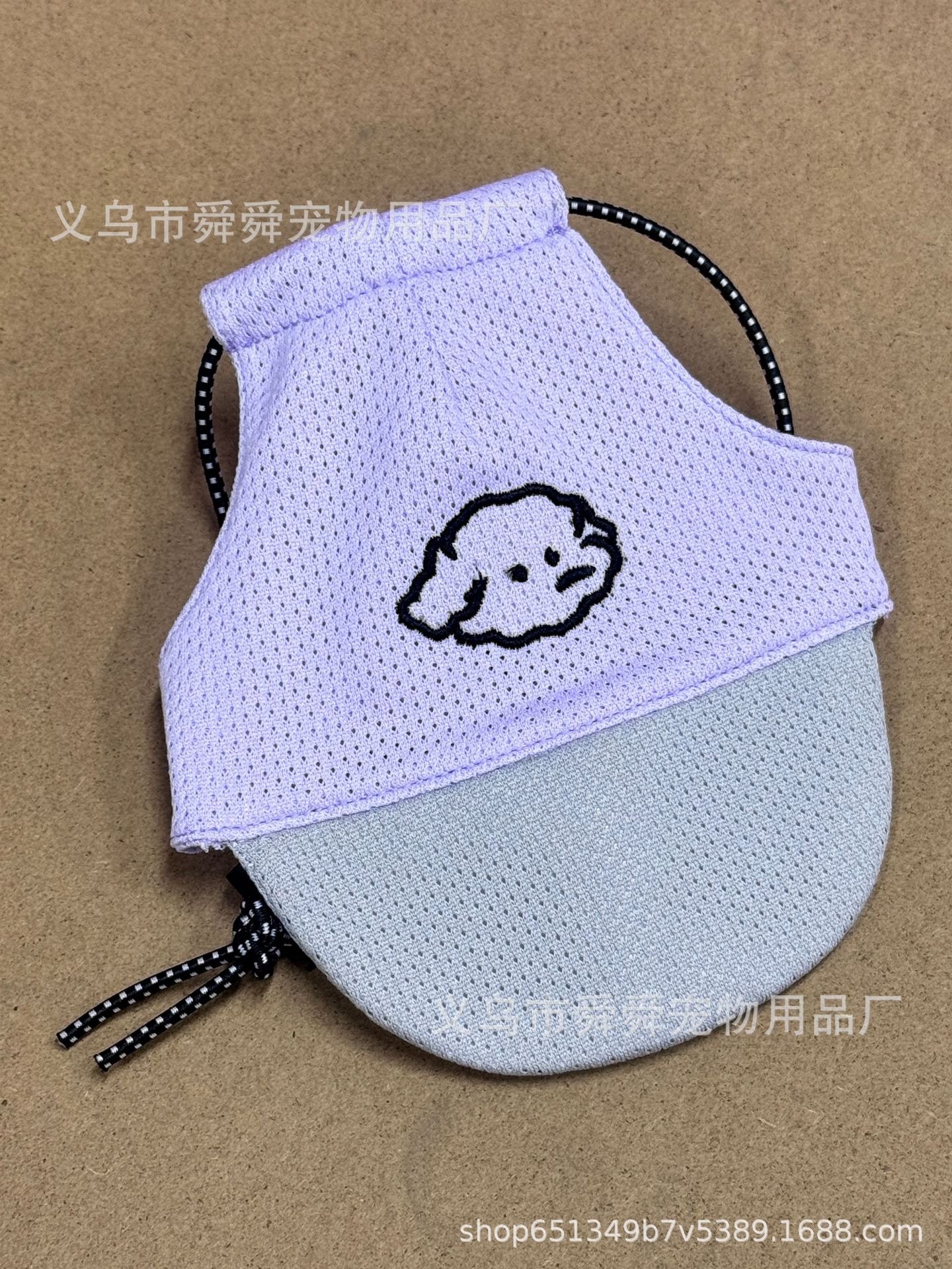 宠物狗狗猫咪帽子春夏外出遮阳防勒帽防脱可调节绳扣鸭舌帽详情5