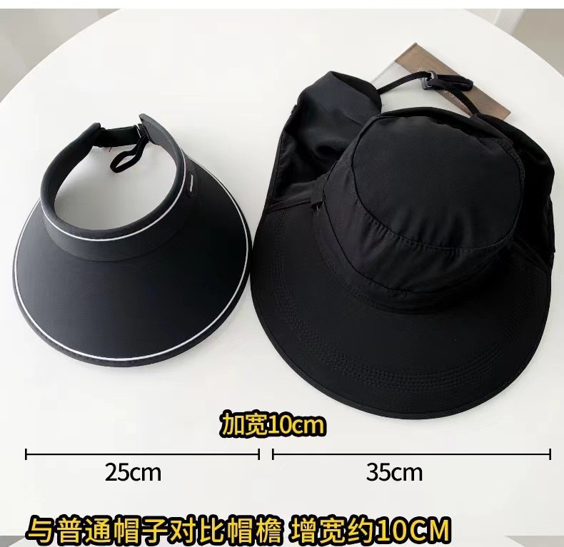 All-round sun protection hat, breathable face mask, neck guard, all-in-one sun hat, UV protection outdoor sun hat for women in summer pic 13