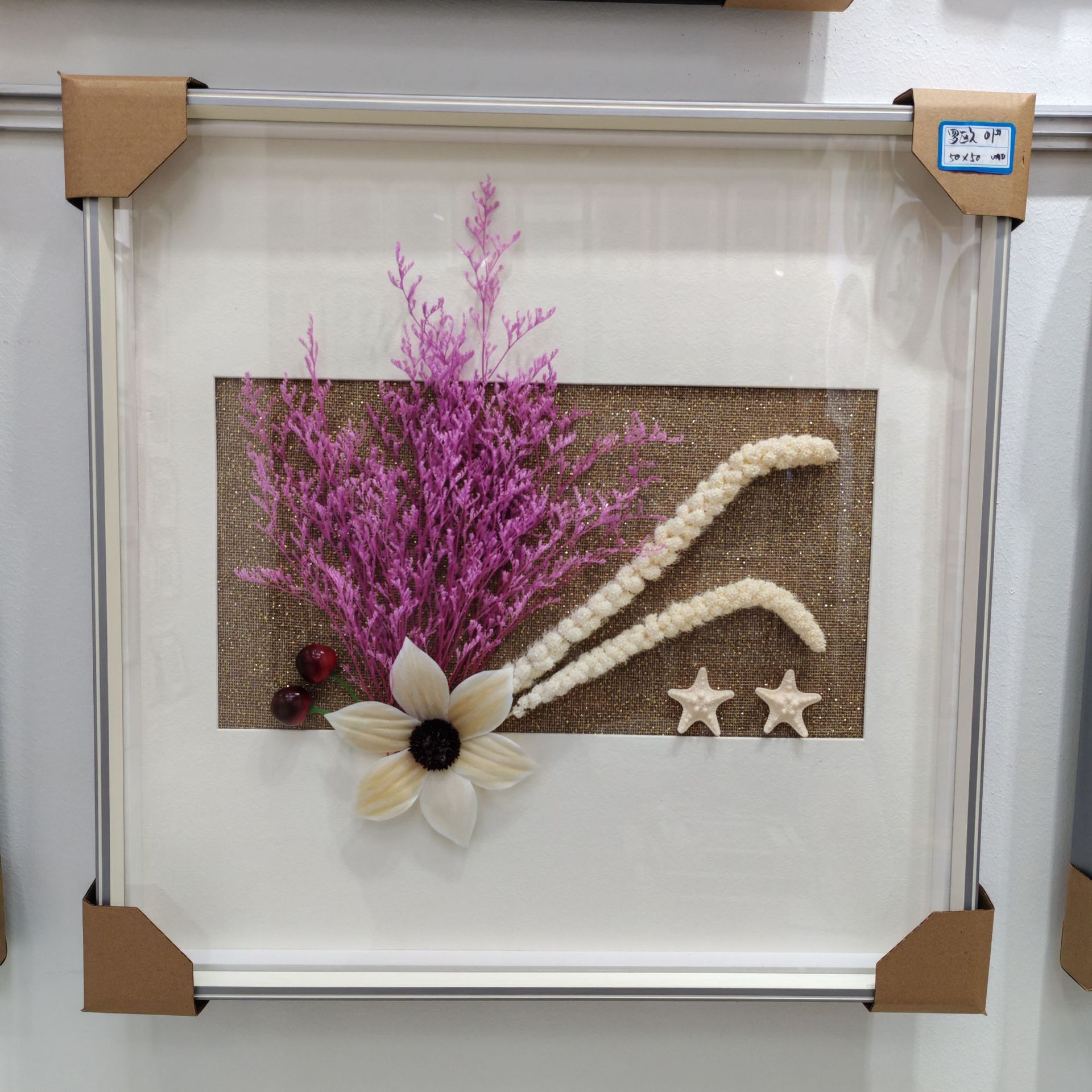跨境永生干花植物标本装饰画现代客厅餐厅卧室宾馆壁饰挂画成品画详情39
