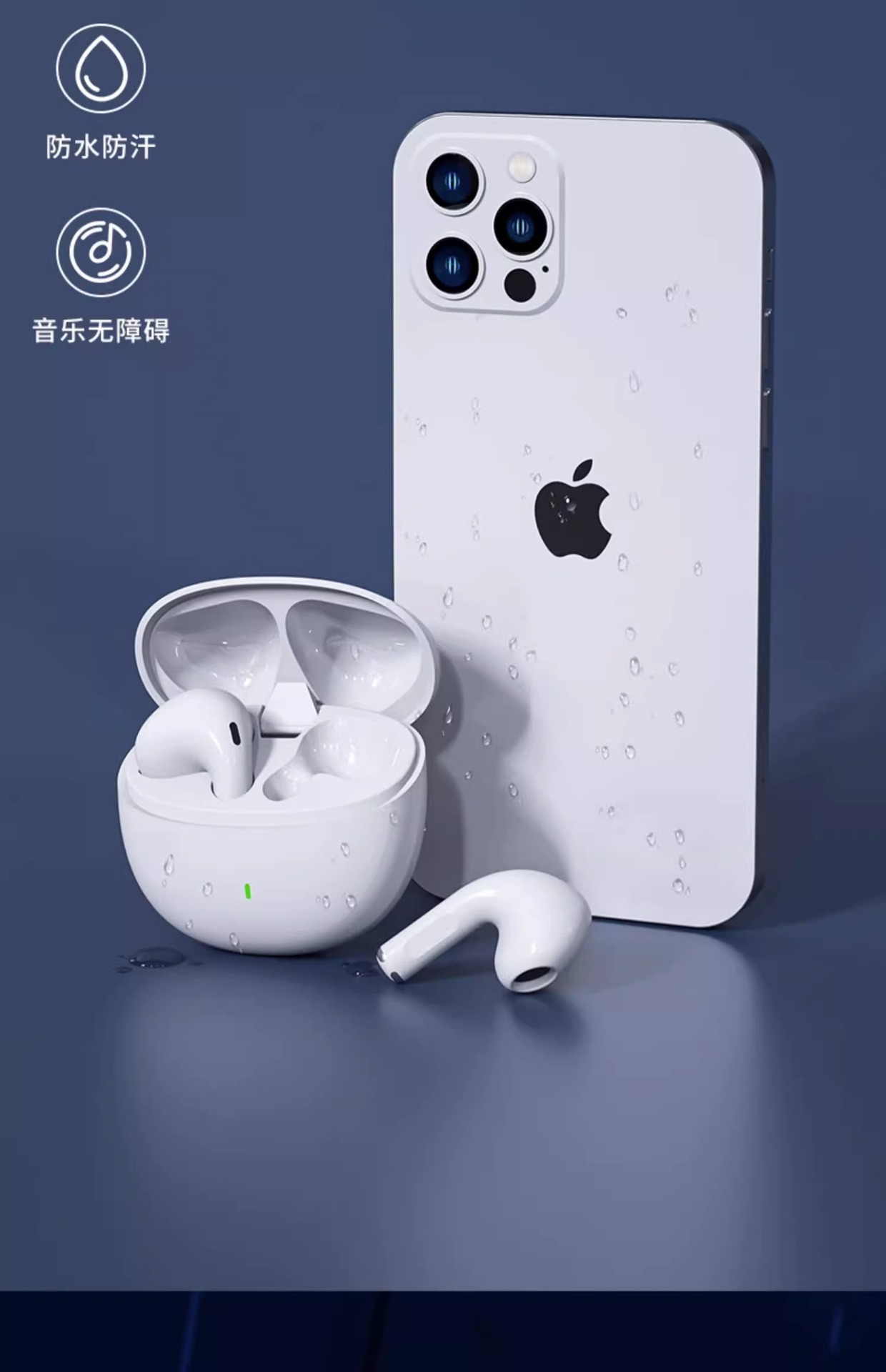 蓝牙耳机适用于苹果华为vivo无线降噪高颜值男女生款高端入耳详情9