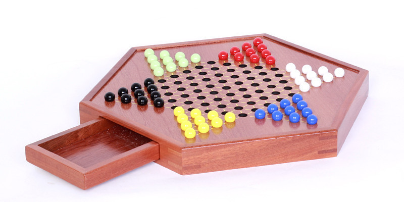 跳棋木质棋盘益智桌游亲子互动厂家直销多款式一件代拼图拼板玩具详情10