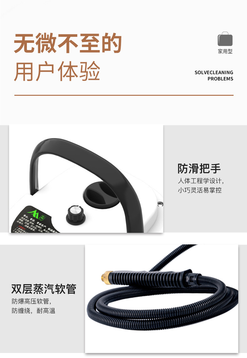 高压高温蒸汽清洗机小型家用空调厨房油烟机速热式清洁机跨境批发详情13