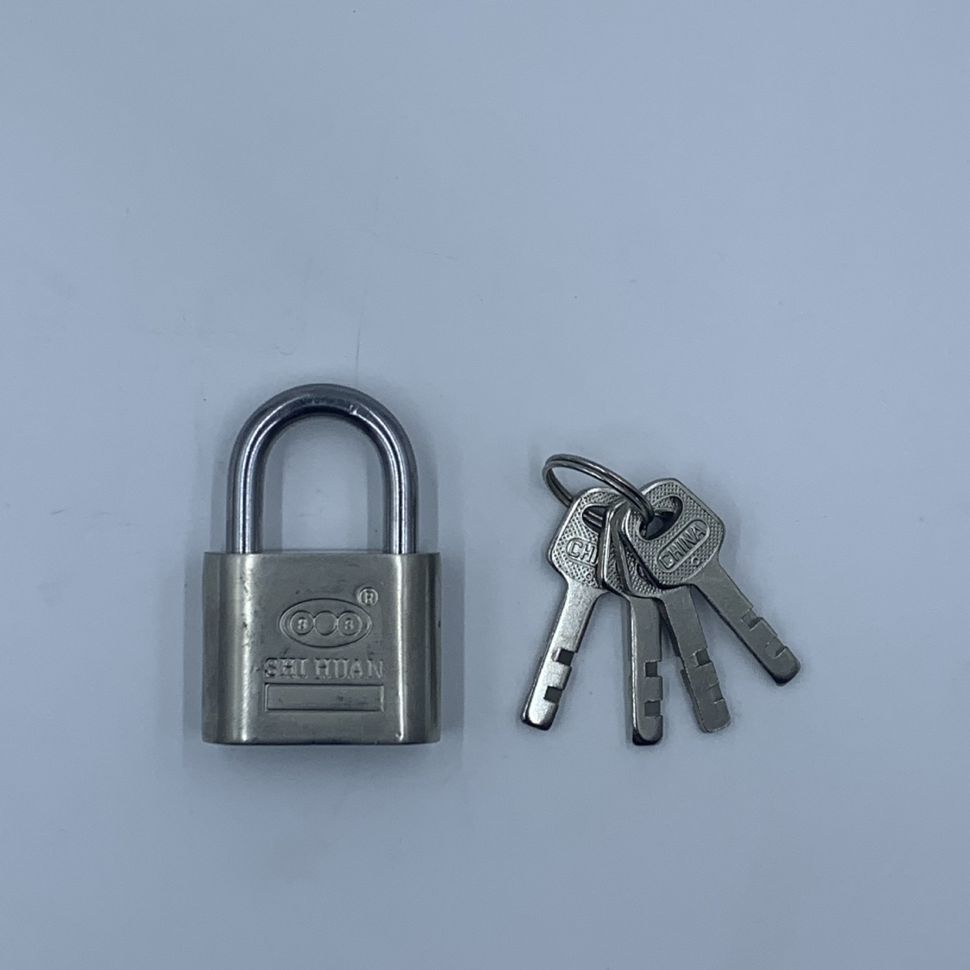 Factory wholesale large rounded corner blade locks, stainless steel imitation padlocks, storage cabinet locks, student dormitory locks, anti-theft and anti-picking locks pic 12