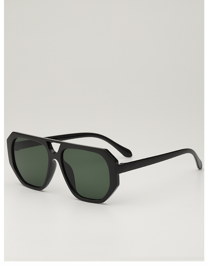 European and American retro square frame street style sunglasses, American high-end style ins style trendy sunglasses for men and women, round face sunglasses pic 16