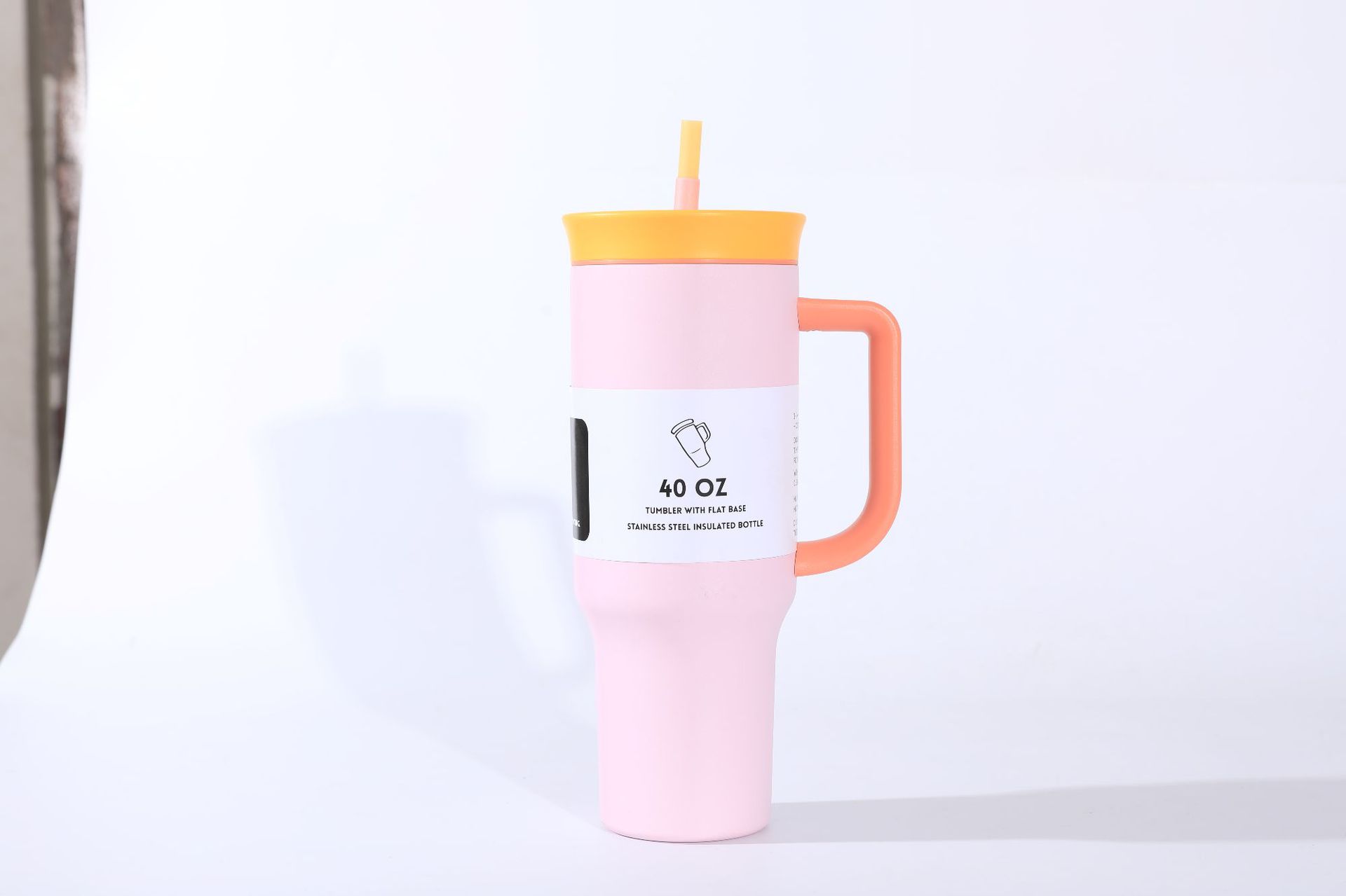 New cross-border 304 stainless steel insulated cup with handle, 40oz large capacity outdoor straw ice cube cup, daily necessities pic 11