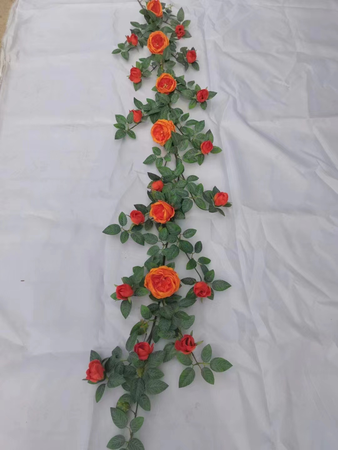 Wholesale of artificial rattan flower branches, plant flowers, vines, artificial flowers, atmosphere decoration items, plant leaves, ceiling decoration, and green plants pic 11