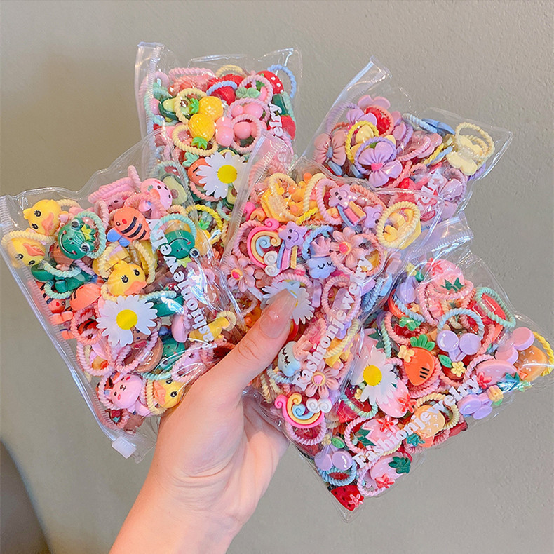 宝宝发圈发小皮筋头绳高弹力橡皮筋女童发绳头饰儿童发饰饰品详情27