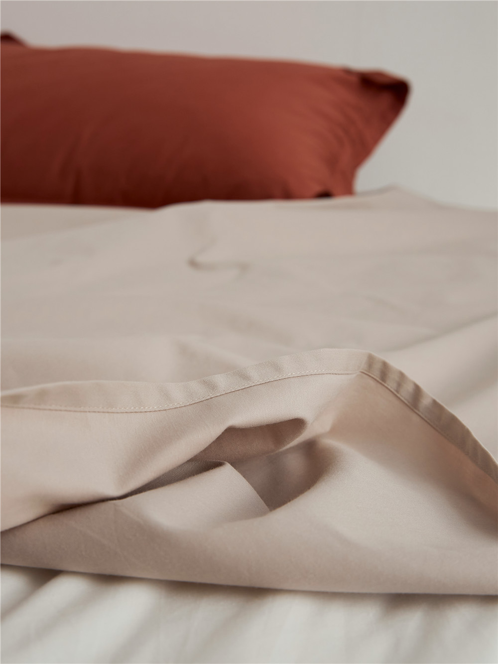 Long-staple cotton single item, all-cotton brushed quilt cover bed, simple pigment color pure cotton autumn and winter 1.8m bedding pic 73