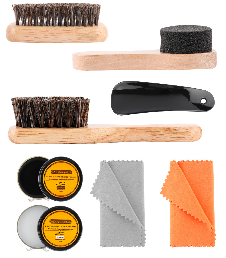 Shoe brush, shoe polish set, leather shoes, travel shoes, maintenance oil, genuine leather care, shoe polishing, leather goods cleaning and care manufacturer wholesale pic 9