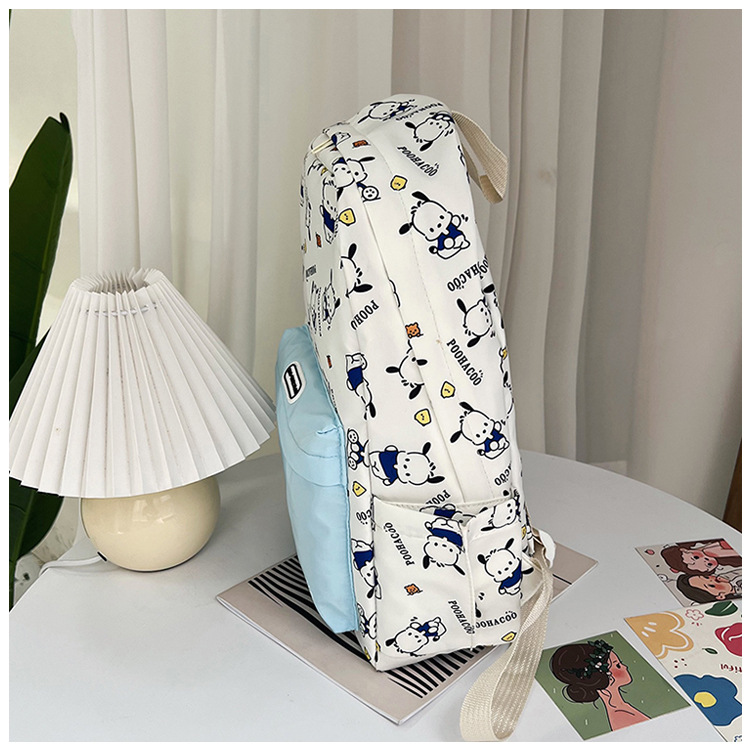 New cross-border cartoon printed schoolbag for junior high school girls, 2024 new high-appearance-level trendy casual backpack pic 29