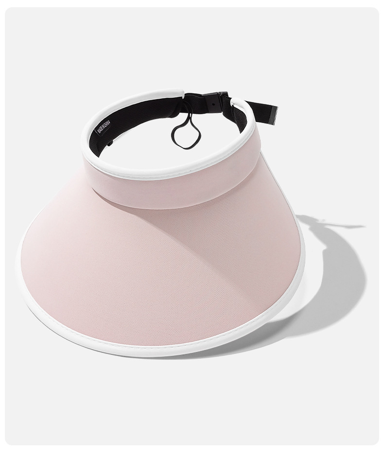 夏季新款防晒遮阳帽女士户外防紫外线UV空顶帽凉感强遮光详情10