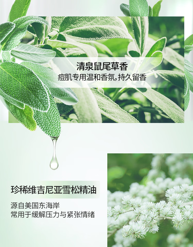 LUX力士祛痘控油精华香氛沐浴露鼠尾草香橙花鸢尾香370G详情15