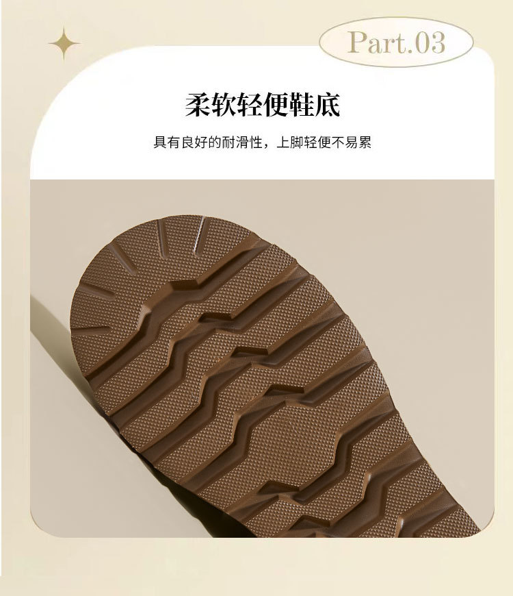 厚底勃肯鞋女2025冬新款英伦风小皮鞋加绒雪地靴10cm内增高乐福鞋详情11