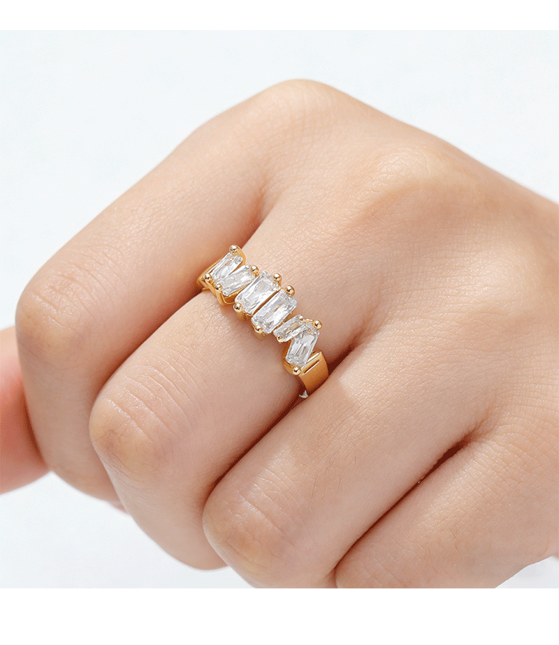 Hyacinth anillo mujer luz lujo superflash zirconita anillo abierto chic personalidad anillo versátil coreano influencers pic 8