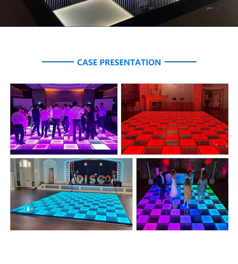 厂家直销便携式无线磁性互动七彩深渊灯方形跳舞DJ地砖灯婚庆派对3D舞台灯详情2