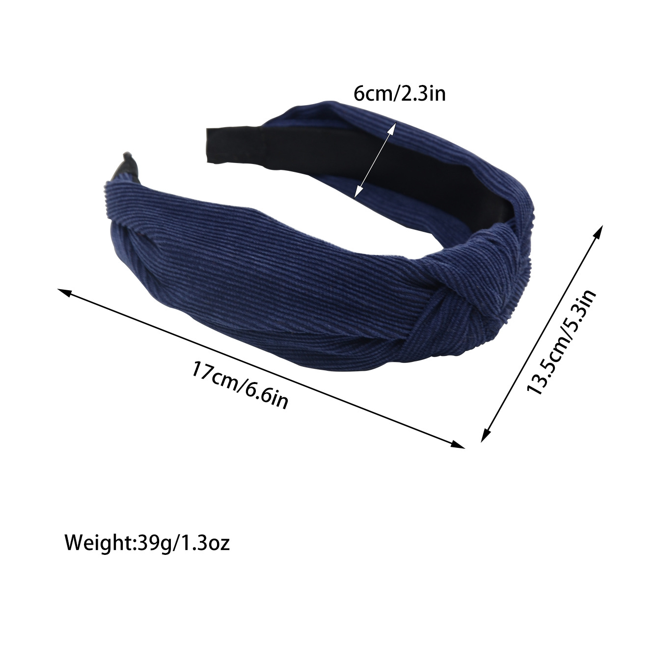 Qiwei Accessories Exclusive European and American cross-border Amazon simple and fashionable adult hair accessories, cross-knotted fabric compression hair bands, hair accessories, headwear for women pic 6