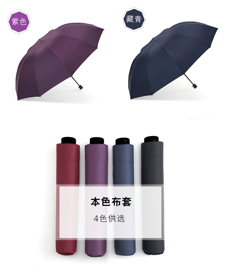 大号超大雨伞男女三人晴雨两用折叠学生双人黑胶防晒遮阳伞雷之新详情13