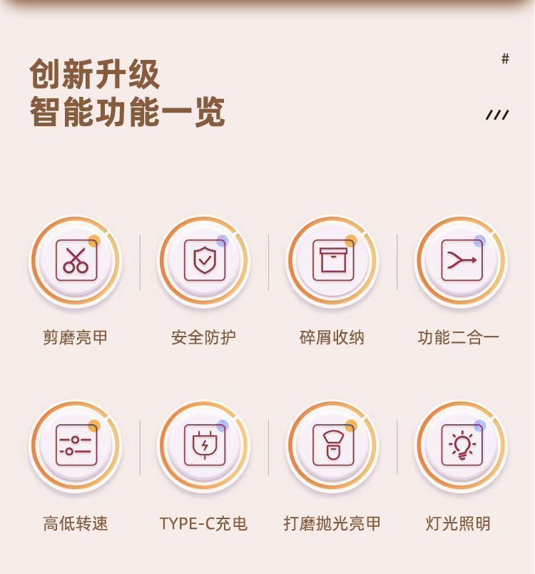 跨境电动指甲刀全自动指甲剪手脚两用磨甲器老人儿童指甲钳修剪器详情2