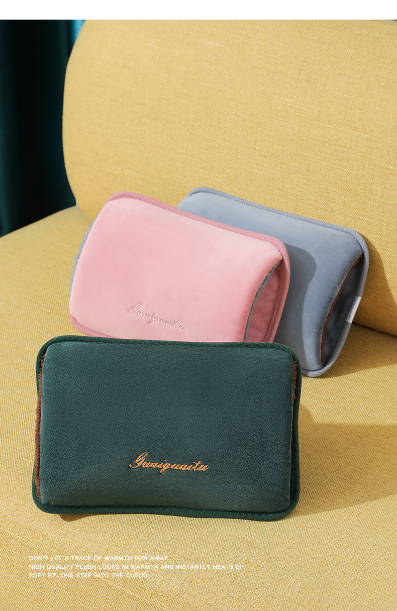 厂家批发国标款充电热水袋水电分离绒布暖水袋防爆暖手宝现货供应详情17