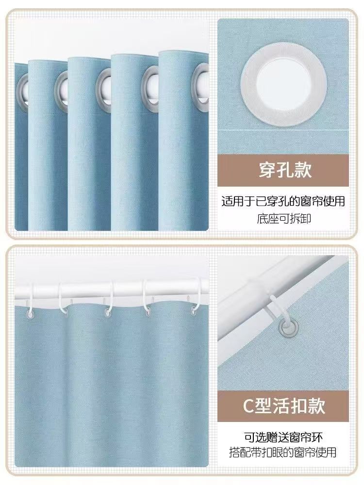 免打孔伸缩杆晾衣杆多功能伸缩杆窗帘杆挂衣杆阳台家用浴帘杆单杆详情6