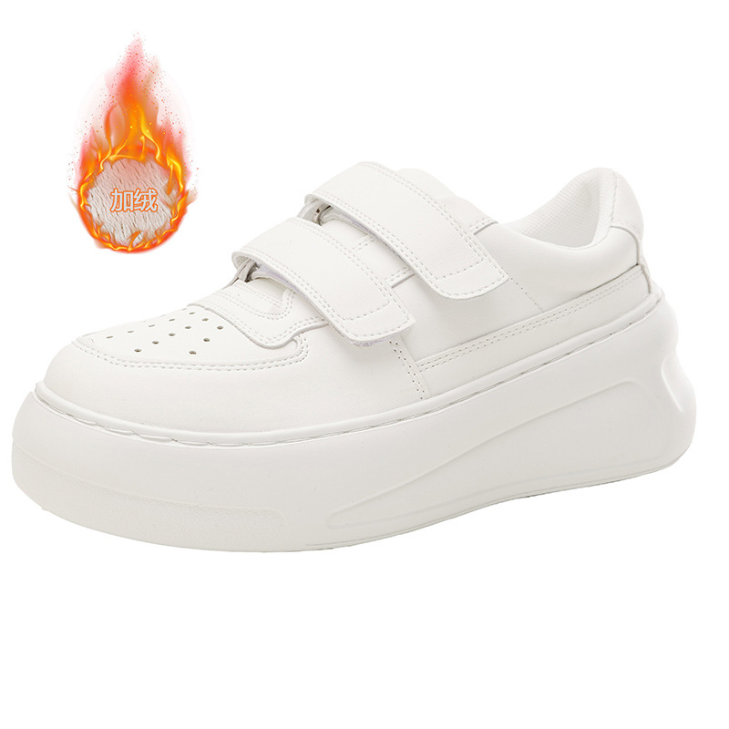 sheii苏茵茵同款~6.5cm厚底~笑脸魔术贴增高休闲运动板鞋女小白鞋详情27