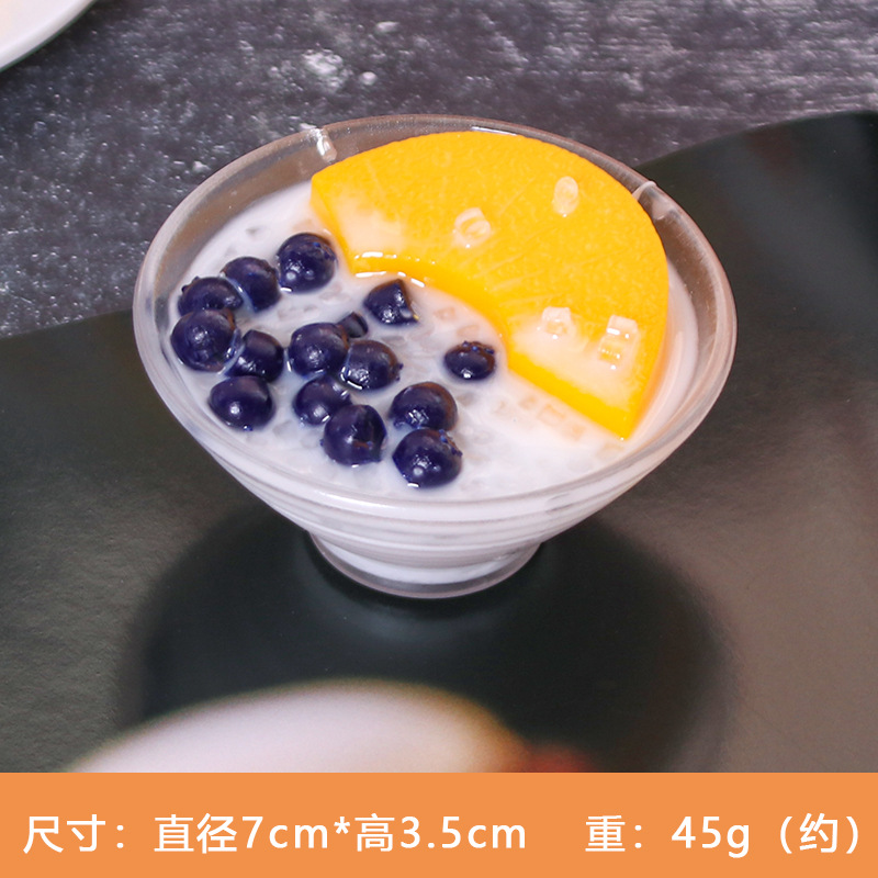 仿真沙冰小黑碗蛋糕模型冰激凌食物道具装饰物冰粉道具详情9