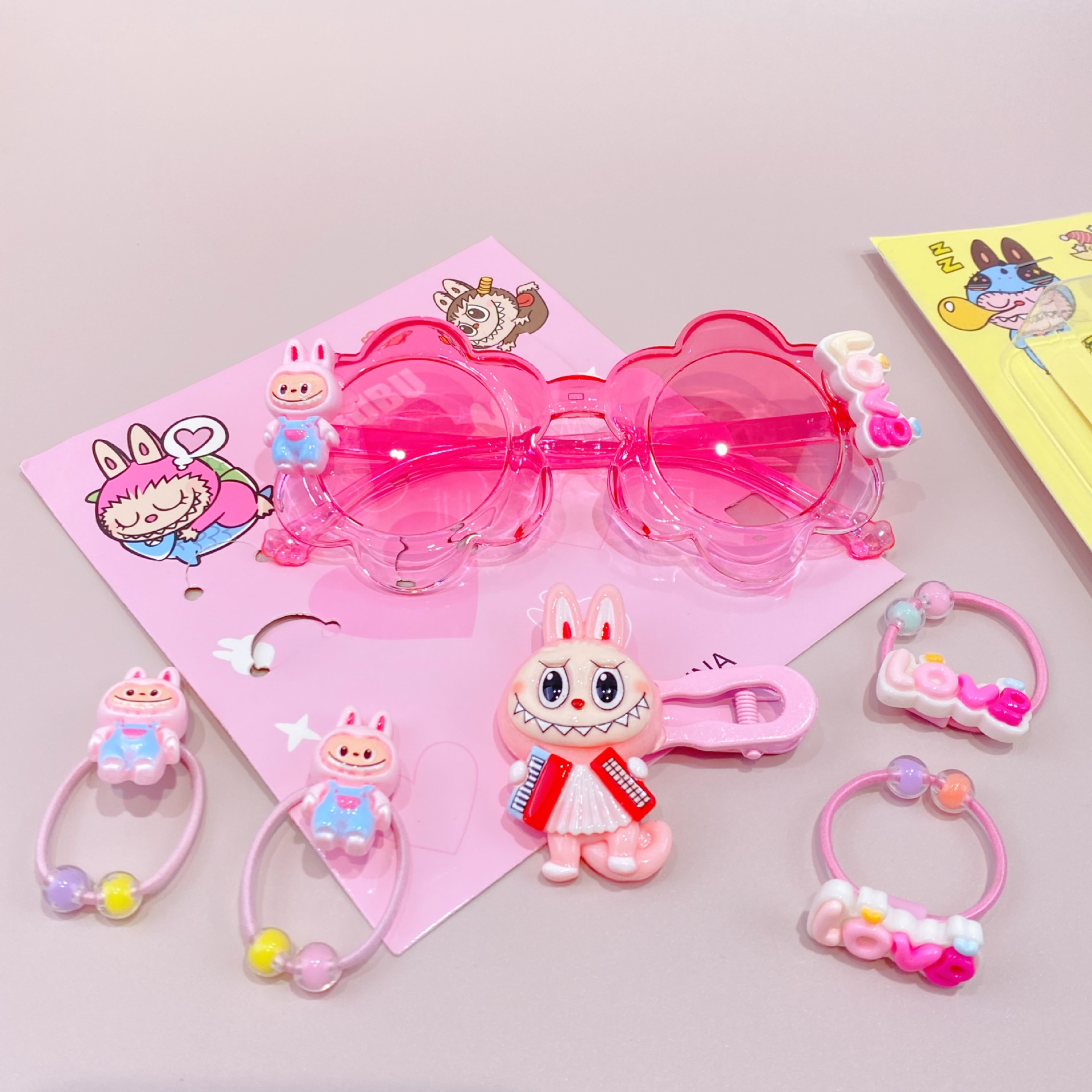新款三丽鸥眼镜卡通皮筋发夹饰品套装可爱少女心装扮潮玩时尚精品详情46