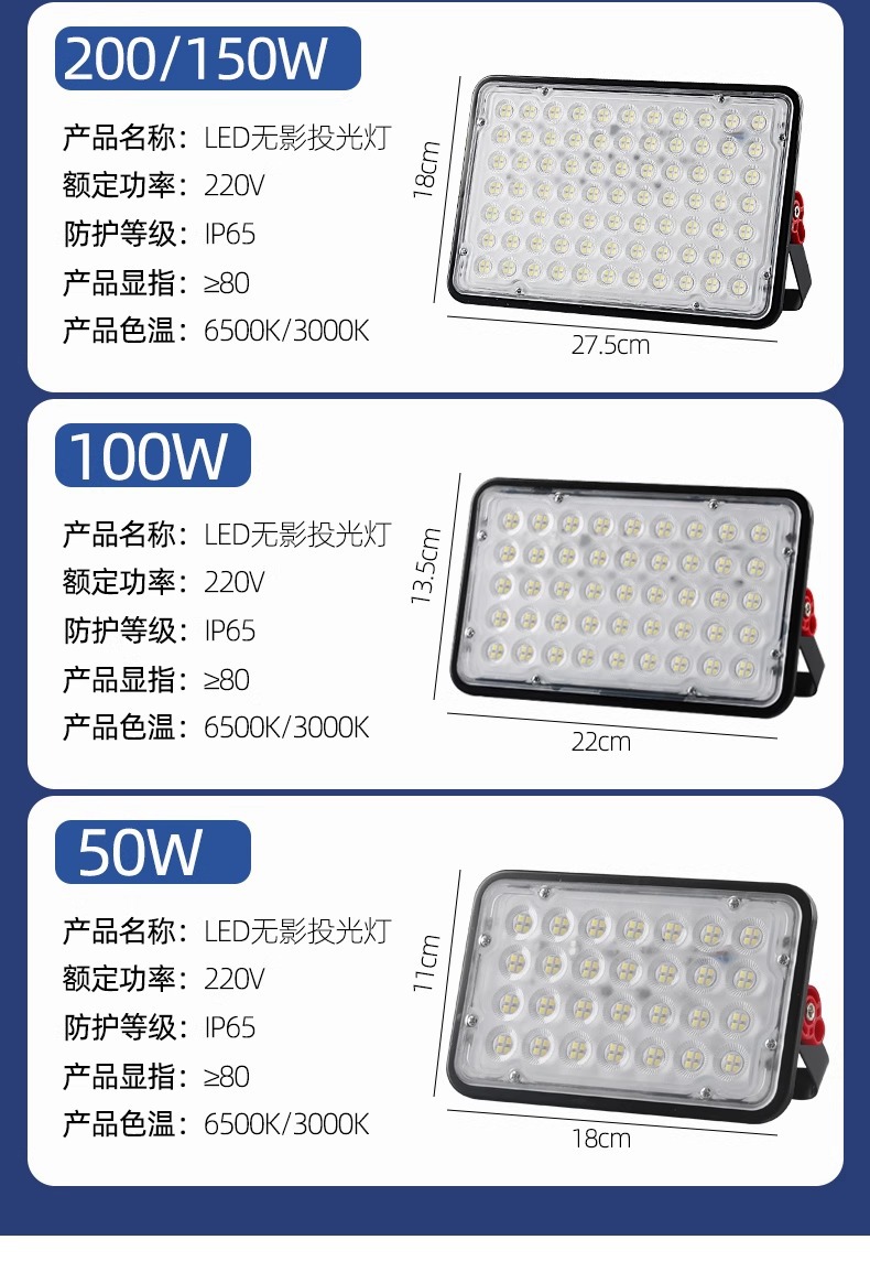 led floodlights, high-brightness private mold outdoor waterproof floodlights, high-power garden spotlights, advertising lighting lamps pic 14